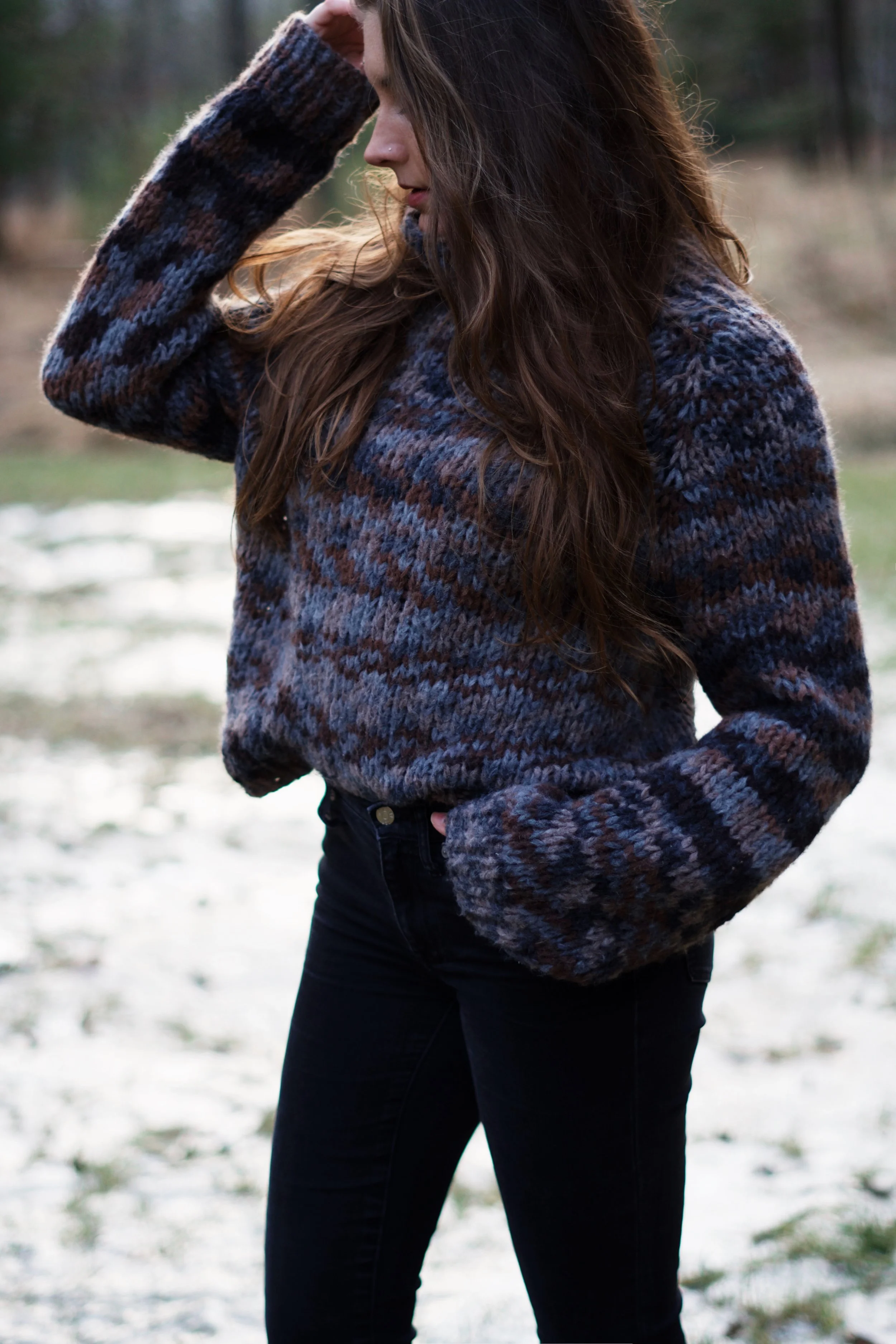 【TODAYFUL】keyneck Wool best Pinewood Raglan Turtleneck FREE Knitting Pattern — Two of Wands